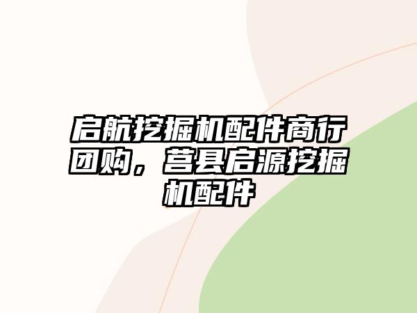 啟航挖掘機配件商行團購，莒縣啟源挖掘機配件