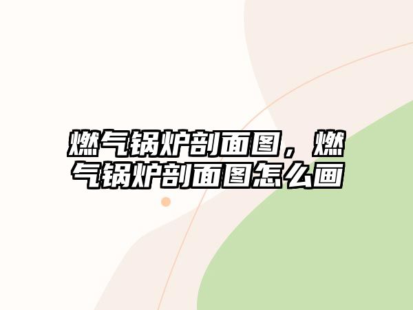 燃?xì)忮仩t剖面圖，燃?xì)忮仩t剖面圖怎么畫