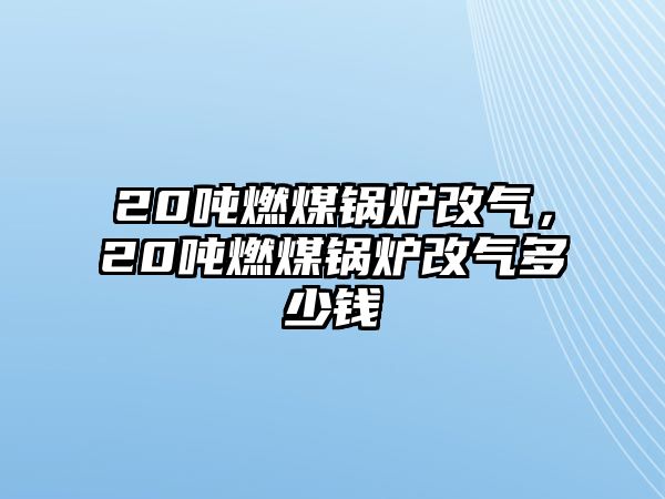 20噸燃煤鍋爐改氣，20噸燃煤鍋爐改氣多少錢