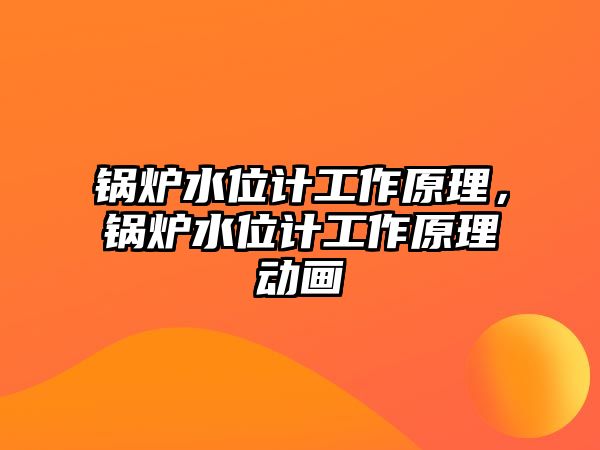 鍋爐水位計(jì)工作原理，鍋爐水位計(jì)工作原理動畫