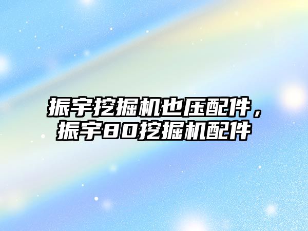 振宇挖掘機(jī)也壓配件，振宇80挖掘機(jī)配件