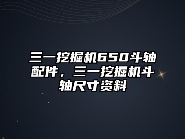 三一挖掘機(jī)650斗軸配件，三一挖掘機(jī)斗軸尺寸資料