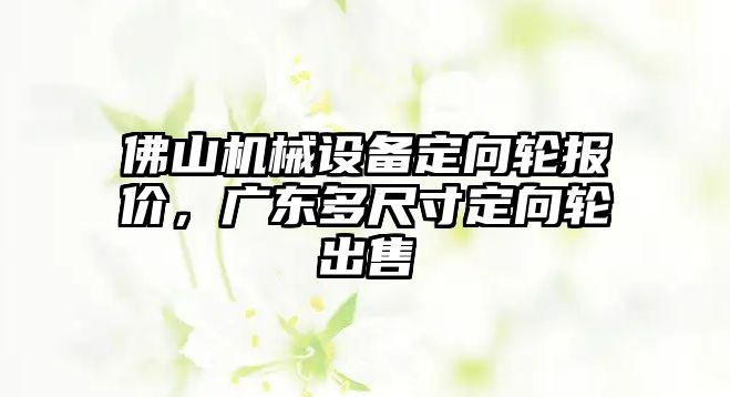 佛山機(jī)械設(shè)備定向輪報(bào)價(jià)，廣東多尺寸定向輪出售