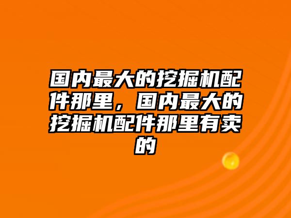 國內(nèi)最大的挖掘機(jī)配件那里，國內(nèi)最大的挖掘機(jī)配件那里有賣的