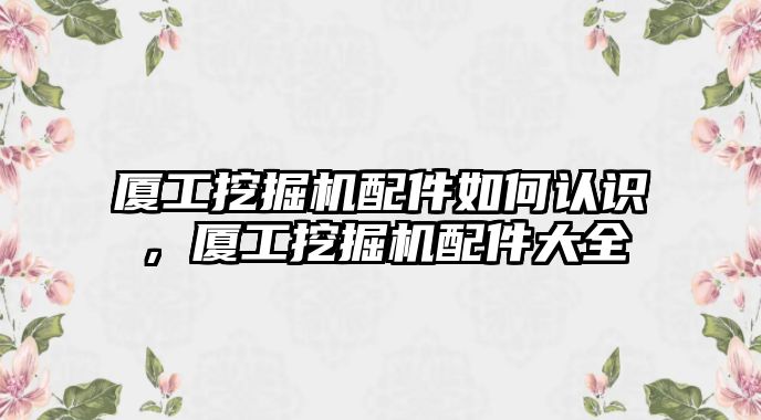 廈工挖掘機(jī)配件如何認(rèn)識(shí)，廈工挖掘機(jī)配件大全