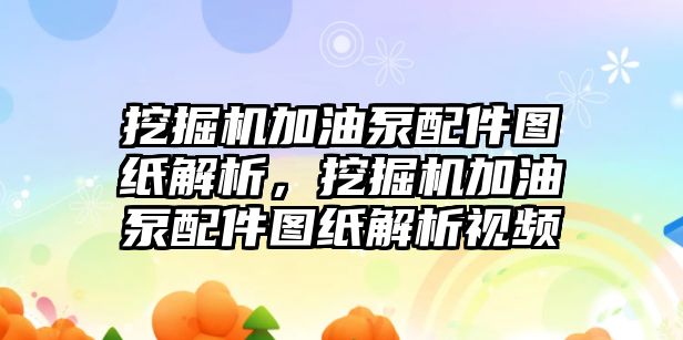 挖掘機(jī)加油泵配件圖紙解析，挖掘機(jī)加油泵配件圖紙解析視頻