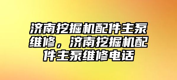 濟南挖掘機配件主泵維修，濟南挖掘機配件主泵維修電話