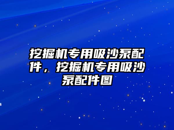 挖掘機專用吸沙泵配件，挖掘機專用吸沙泵配件圖