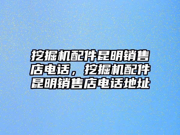 挖掘機(jī)配件昆明銷售店電話，挖掘機(jī)配件昆明銷售店電話地址