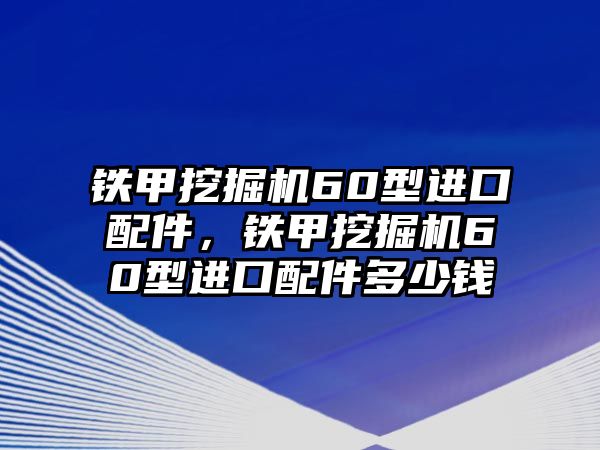 鐵甲挖掘機60型進口配件，鐵甲挖掘機60型進口配件多少錢