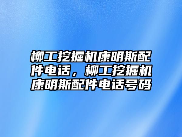 柳工挖掘機康明斯配件電話，柳工挖掘機康明斯配件電話號碼