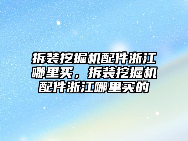 拆裝挖掘機(jī)配件浙江哪里買，拆裝挖掘機(jī)配件浙江哪里買的