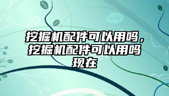 挖掘機配件可以用嗎，挖掘機配件可以用嗎現(xiàn)在