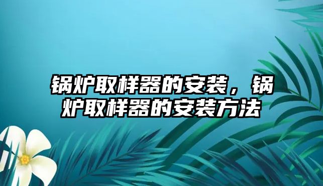 鍋爐取樣器的安裝，鍋爐取樣器的安裝方法