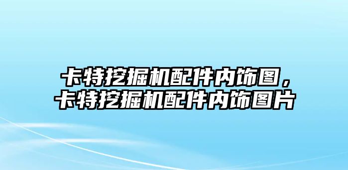 卡特挖掘機配件內飾圖，卡特挖掘機配件內飾圖片