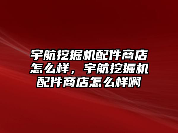 宇航挖掘機(jī)配件商店怎么樣，宇航挖掘機(jī)配件商店怎么樣啊