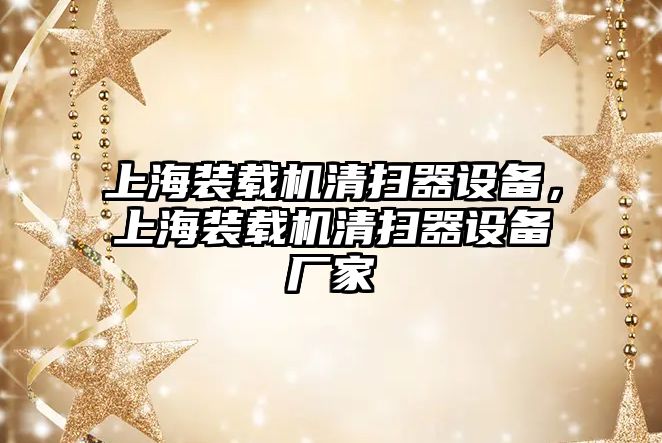 上海裝載機清掃器設備，上海裝載機清掃器設備廠家