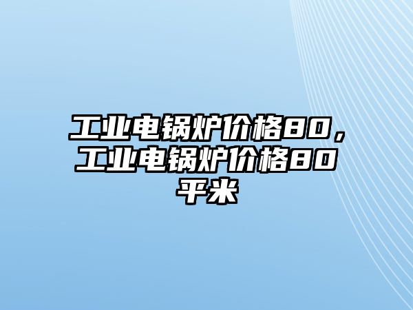 工業(yè)電鍋爐價格80，工業(yè)電鍋爐價格80平米