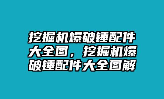 挖掘機爆破錘配件大全圖，挖掘機爆破錘配件大全圖解