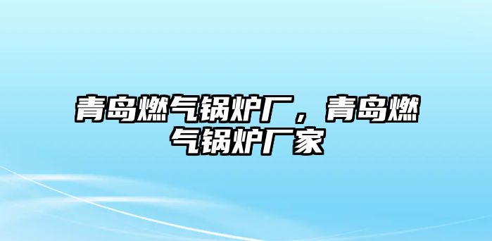 青島燃?xì)忮仩t廠，青島燃?xì)忮仩t廠家