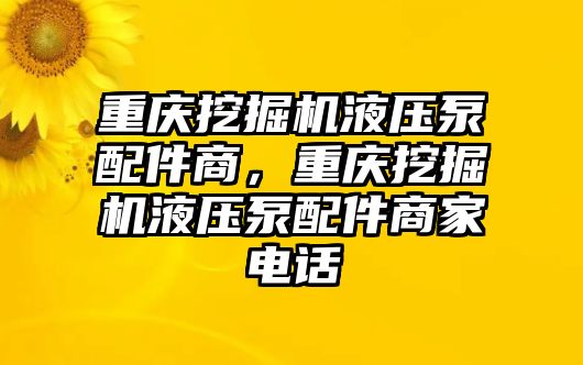 重慶挖掘機(jī)液壓泵配件商，重慶挖掘機(jī)液壓泵配件商家電話