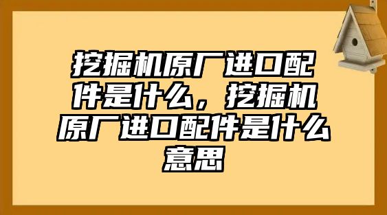 挖掘機原廠進口配件是什么，挖掘機原廠進口配件是什么意思