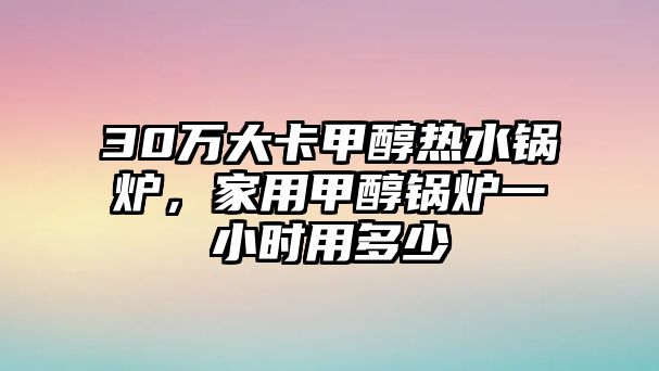 30萬大卡甲醇熱水鍋爐，家用甲醇鍋爐一小時用多少