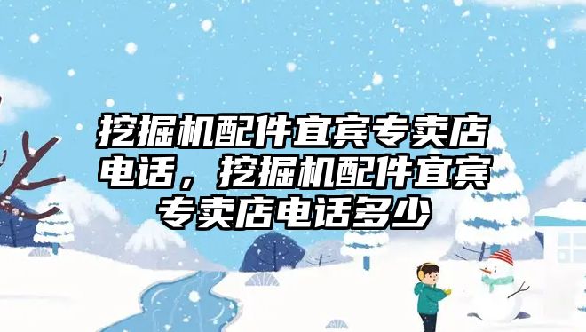 挖掘機(jī)配件宜賓專賣店電話，挖掘機(jī)配件宜賓專賣店電話多少