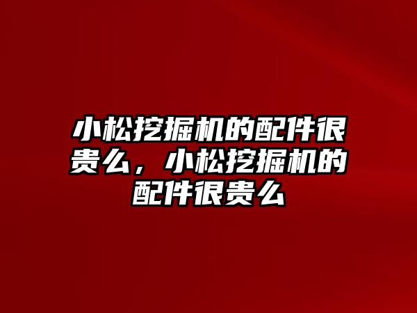 小松挖掘機的配件很貴么，小松挖掘機的配件很貴么