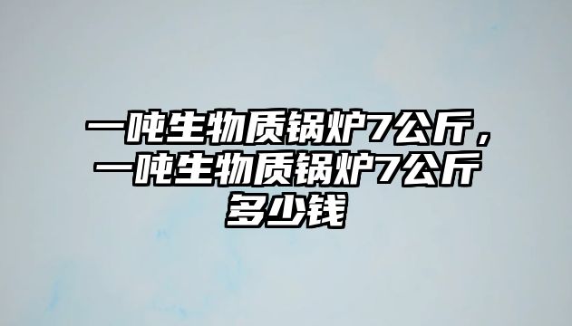 一噸生物質(zhì)鍋爐7公斤，一噸生物質(zhì)鍋爐7公斤多少錢(qián)