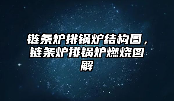 鏈條爐排鍋爐結(jié)構(gòu)圖，鏈條爐排鍋爐燃燒圖解