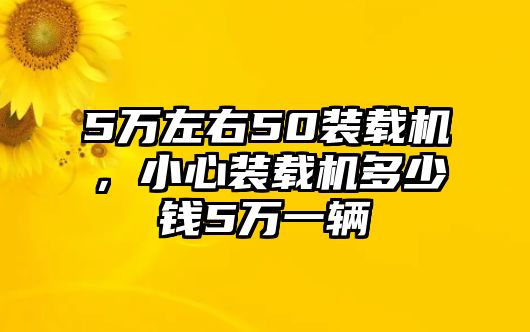 5萬左右50裝載機(jī)，小心裝載機(jī)多少錢5萬一輛