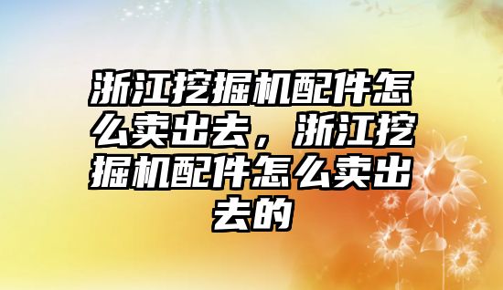 浙江挖掘機(jī)配件怎么賣(mài)出去，浙江挖掘機(jī)配件怎么賣(mài)出去的