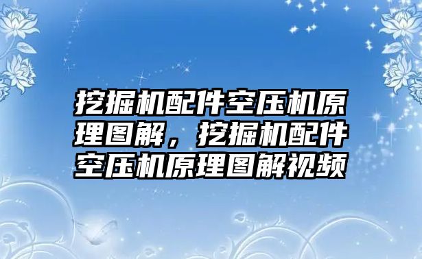 挖掘機(jī)配件空壓機(jī)原理圖解，挖掘機(jī)配件空壓機(jī)原理圖解視頻