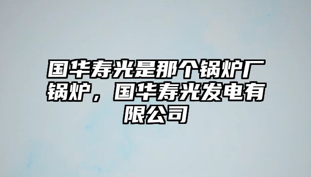 國(guó)華壽光是那個(gè)鍋爐廠鍋爐，國(guó)華壽光發(fā)電有限公司