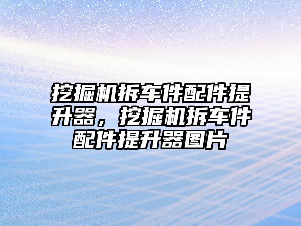 挖掘機(jī)拆車件配件提升器，挖掘機(jī)拆車件配件提升器圖片