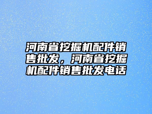 河南省挖掘機配件銷售批發(fā)，河南省挖掘機配件銷售批發(fā)電話