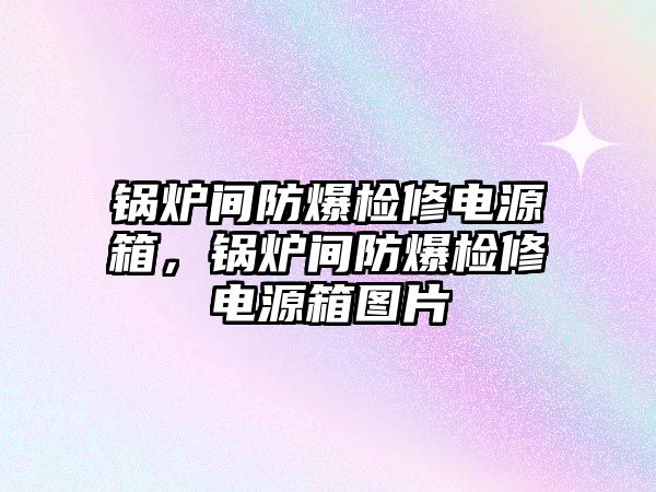 鍋爐間防爆檢修電源箱，鍋爐間防爆檢修電源箱圖片