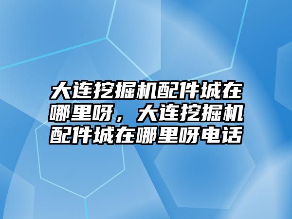 大連挖掘機配件城在哪里呀，大連挖掘機配件城在哪里呀電話