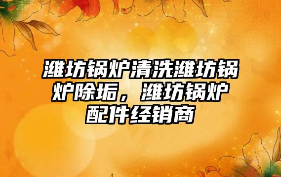 濰坊鍋爐清洗濰坊鍋爐除垢，濰坊鍋爐配件經(jīng)銷商