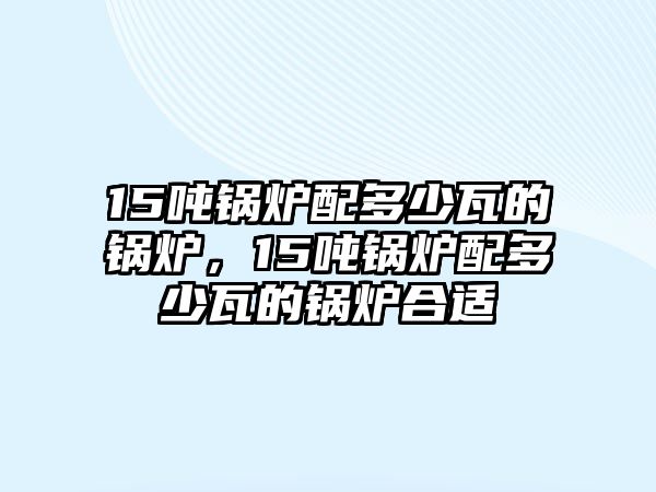 15噸鍋爐配多少瓦的鍋爐，15噸鍋爐配多少瓦的鍋爐合適