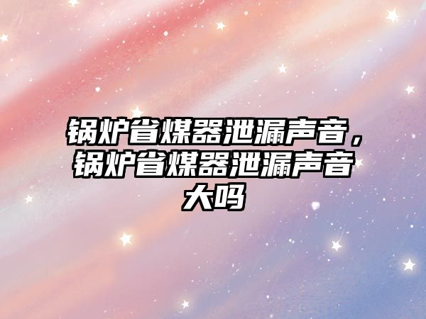 鍋爐省煤器泄漏聲音，鍋爐省煤器泄漏聲音大嗎