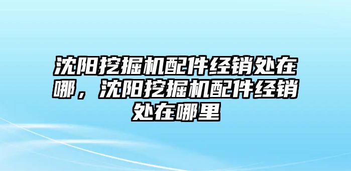 沈陽挖掘機配件經(jīng)銷處在哪，沈陽挖掘機配件經(jīng)銷處在哪里