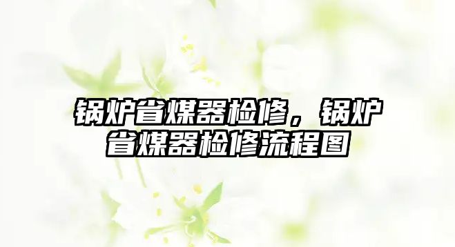 鍋爐省煤器檢修，鍋爐省煤器檢修流程圖