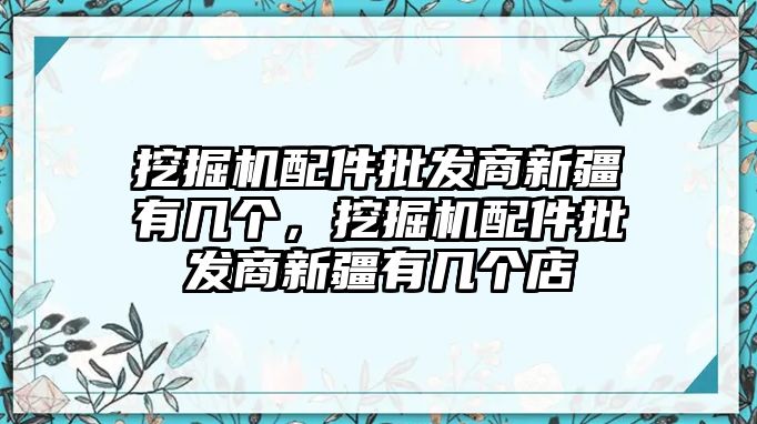 挖掘機(jī)配件批發(fā)商新疆有幾個(gè)，挖掘機(jī)配件批發(fā)商新疆有幾個(gè)店