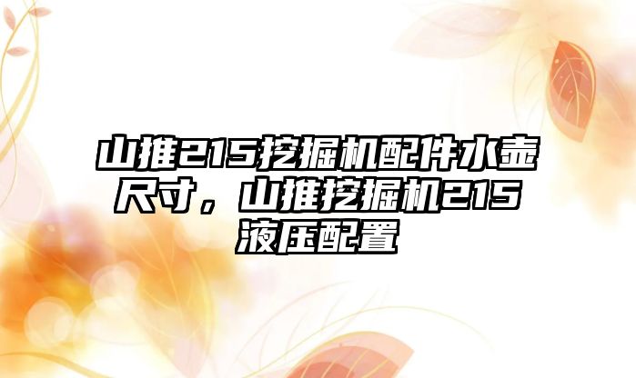 山推215挖掘機(jī)配件水壺尺寸，山推挖掘機(jī)215液壓配置