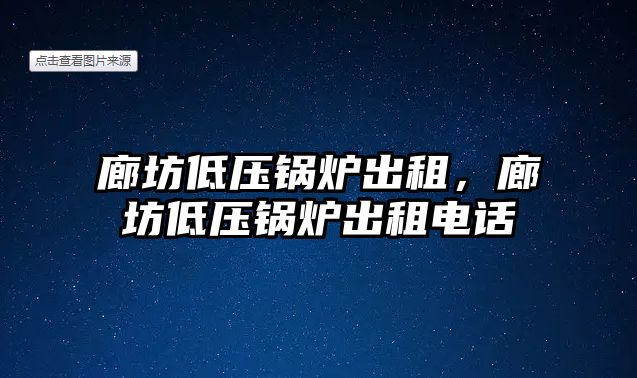 廊坊低壓鍋爐出租，廊坊低壓鍋爐出租電話