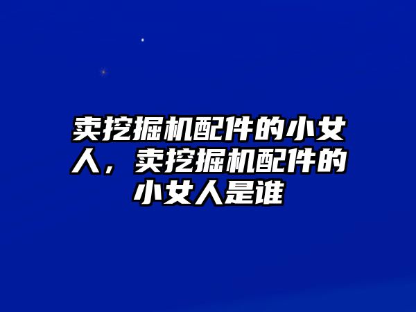 賣挖掘機(jī)配件的小女人，賣挖掘機(jī)配件的小女人是誰