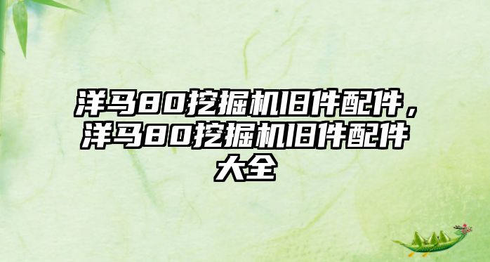 洋馬80挖掘機(jī)舊件配件，洋馬80挖掘機(jī)舊件配件大全