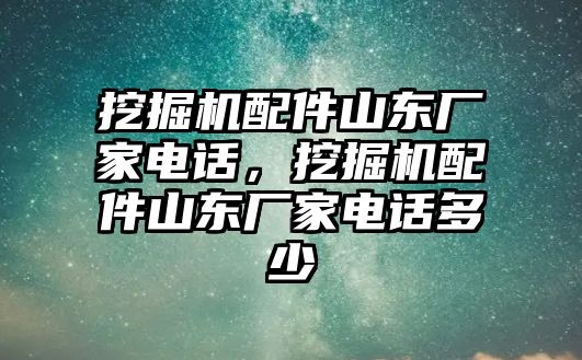 挖掘機(jī)配件山東廠家電話，挖掘機(jī)配件山東廠家電話多少